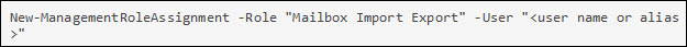New management role assignment - export exchange 2016 mailbox to pst