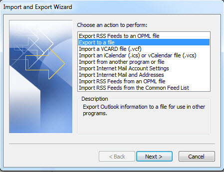 Export Calendar from Outlook to Excel