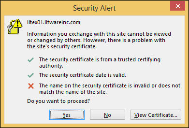 proxy certificate issue exchange server