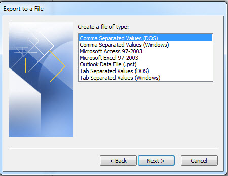 Export Calendar from Outlook to Excel