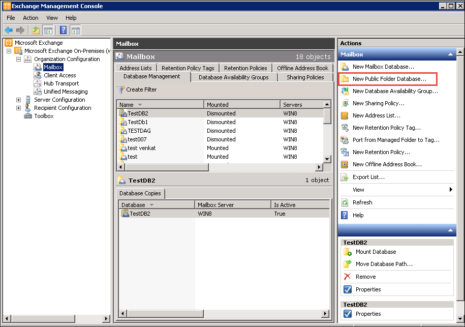 public folder (exchange 2010)