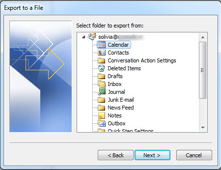 Export Calendar from Outlook to Excel