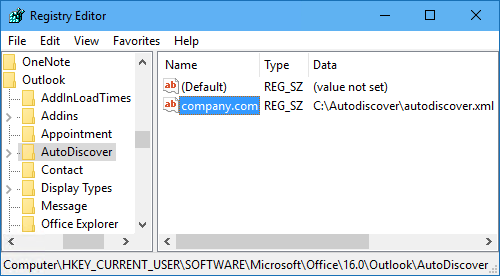 autodiscover in exchange 2016