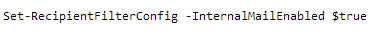 enable recipient filtering in Exchange
